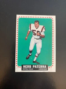 1964 TOPPS FOOTBALL #33 HERB PATERRA!! $1 SHIPPING!! - Picture 1 of 2