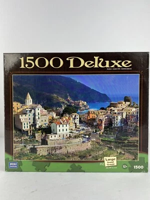 The Cinque Terra Italy Mega Puzzles 1500 Piece Deluxe Large Jigsaw Puzzle Sealed - Image 1 of 4