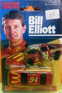 Bill Elliott #94 McDonald's 1:87 Diecast Car Keychain 1995 Legends of Racing NIP - Picture 1 of 6