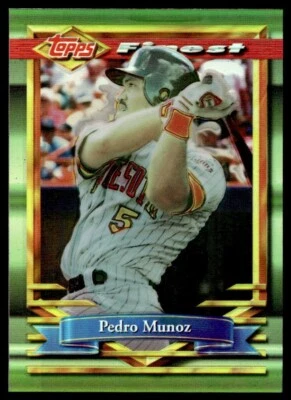 1994 Finest Refractor Pedro Munoz A34 Minnesota Twins #338 - Image 1 of 2