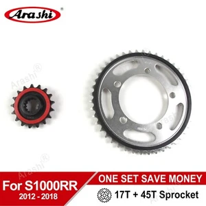 Kit de piñón delantero y trasero 45T acolchado de goma para BMW S1000RR 2012-2018 - Imagen 1 de 10