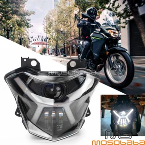 LED Projection Headlight Kit For Kawasaki Z650 ZR650 Versys-X 300 KLE300 2017-21 - Picture 1 of 12