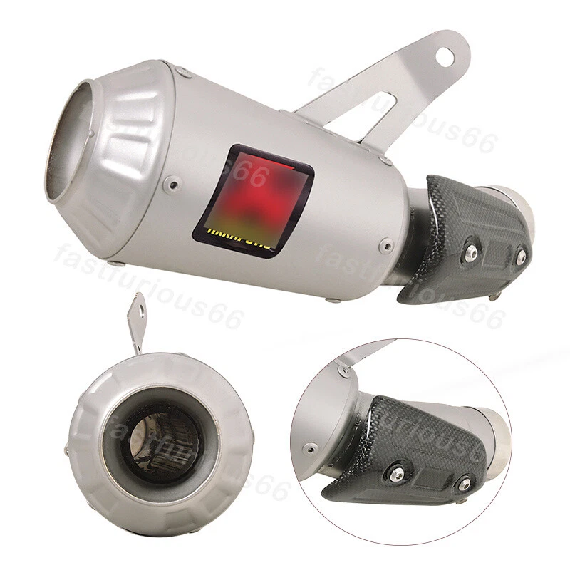 Tubo silenciador tubo escape acero + cubierta de carbono deslizamiento para BMW S1000RR 2015-2016 Foto 1 de 4