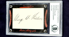 2017 HA Historic Autograph Scripts George Fallon BCCG Authentic Cut Auto