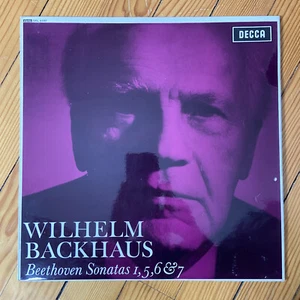 UK DECCA SXL 6097 LP WILHELM BACKHAUS BEETHOVEN PIANO SONATAS N° 1, 5, 6, 7 NM - Picture 1 of 3