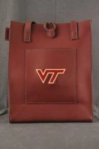 College VT Virginia Tech Logo Blacksburg HOKIE ALAN STUART Tote Bag Purse - Picture 1 of 3