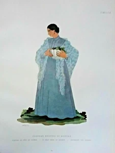 1900 COSTUME EMILIA COSTUME FESTIVO DI MODENA - Imagen 1 de 1