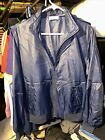 The Lacoste Club Full Zip Windbreaker Jacket Mens Large Blue Vintage Coat 