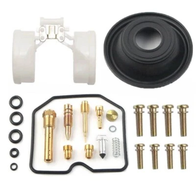 For Kawasaki KLR250 1987-2005 carburetor repair kit carb diaphragm oil cup float - Imagem 1 de 3