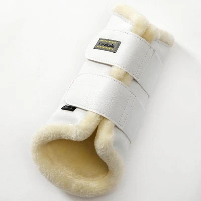 Kavalkade Weiß L Gamaschen Anatomic mit Kunstfell - Bild 1 von 4