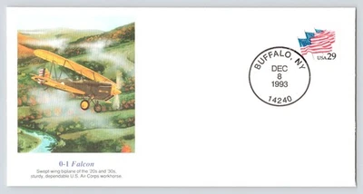 0-1 Flacon FDC Cachet Fellows Ferguson Art Fleetwood c1993 Buffalo, New York - Image 1 of 4