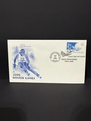 2006 Olympic Winter Games Torino Italy 39¢ USA Stamp First Day Cover FDC - Image 1 of 3