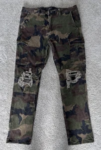 Amiri Cargo Hose Camouflage Distressed Ripped Größe 35x 30 - Bild 1 von 8