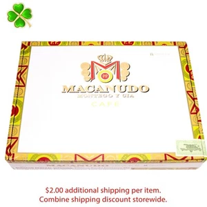 Caja de cigarros de madera vacía de cristal Macanudo Café 9,25" x 6,75" x 1,75" - Imagen 1 de 11