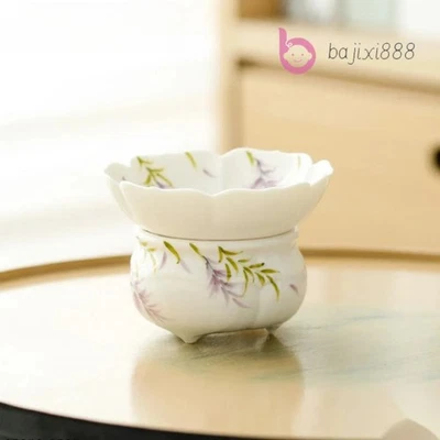 9cm Hand-painted Wisteria Flower Tea Infusor Tea Strainer Tea Brewing Tea Filter - Image 1 of 4
