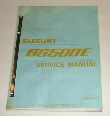 铃木 Gs500e 服务手册 1989 - 1999 Gs 500e 500 维修店 — 第 1/4 张图片