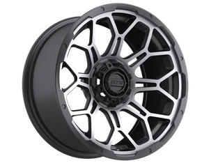 GTW Matte Gray/Machined Bravo Golf Cart 15x7 Wheel |4x101.6mm Bolt Pattern|Each - Picture 1 of 7