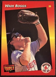 1992 Donruss Triple Play #211 Wade Boggs Boston Red Sox MLB Hall Of Fame NM - Picture 1 of 2