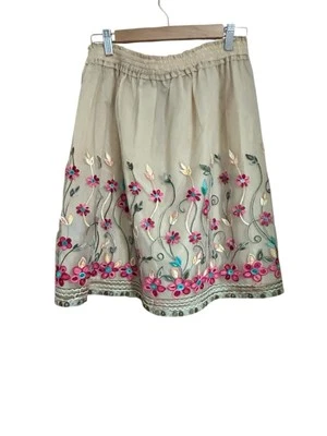 Falda Floral August Malla Seda Tul Bordada TALLA Mediana Balletcore Y2K Hada Foto 1 de 4