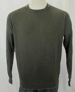 ZEGNA SPORT MEN'S BROWN COTTON CASHMERE SWEATER SIZE XL VGC! - Imagen 1 de 5