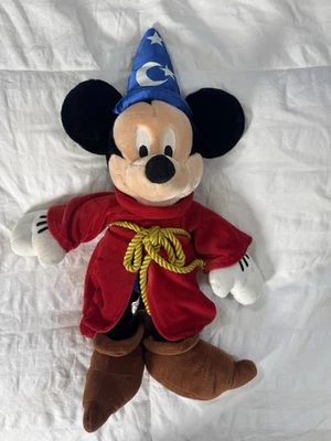 Juguete de peluche Walt Disney World Mickey Mouse aprendiz de brujo fantasía mago Foto 1 de 4