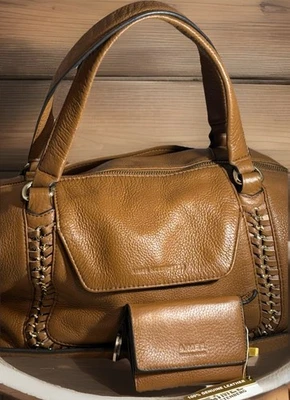 Bolso Cartera Aimee Kestenberg Cuero Marrón Coñac Viaje por Carretera y Cartera Nueva Madrid Foto 1 de 4