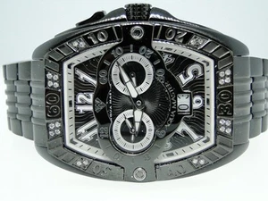 Mens Aqua Master Black Finish 0.50CT Diamond 45mm Signature Watch W#337 - Picture 1 of 5