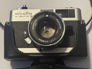 Minolta HI-Matic 7s II,with Rokkor 40mm f/1.7 Mint With Original Minolta Case - Picture 1 of 11