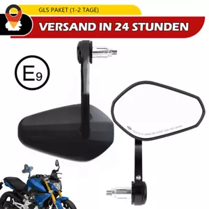 2 Stk. Motorradspiegel Lenkerenden Spiegel Motorrad Rückspiegel 7/8" E-Geprüft - Bild 1 von 12