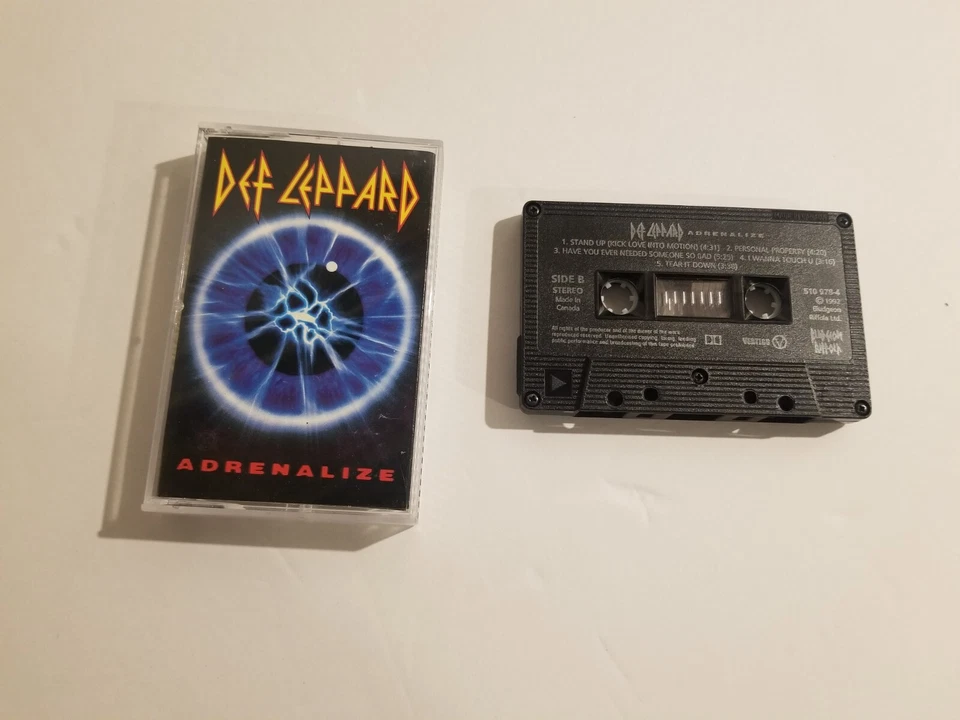 Def Leppard - Adrenalize - Cassette Tape - Image 1 of 1