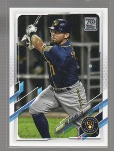 2021 Topps Series 1 Advanced Stats Eric Sogard 270/300 Milwaukee Brewers #21 - Picture 1 of 2