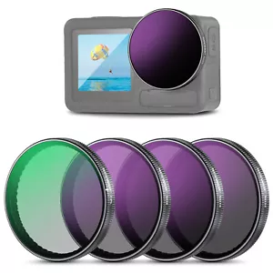 NEEWER Snap On ND Filter Set ND8+ND16+ND32+CPL for DJI Osmo Action 3/4/5 Pro - Picture 1 of 8