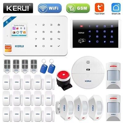 Wireless Home Security Alarm System Mobile APP (GSM WIFI) KERUI W181 Global • 180.47€