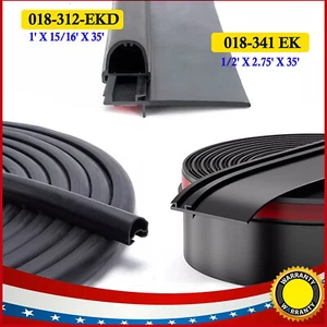 RV Slide Out Seal, Combo RV Slide Out Black Rubbers 018-312-EKD & 018-341 EK - Picture 1 of 16