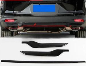 3PCS Black Rear Bumper Lip Cover Molding Trim For Honda CRV 2020-2022 - Foto 1 di 3