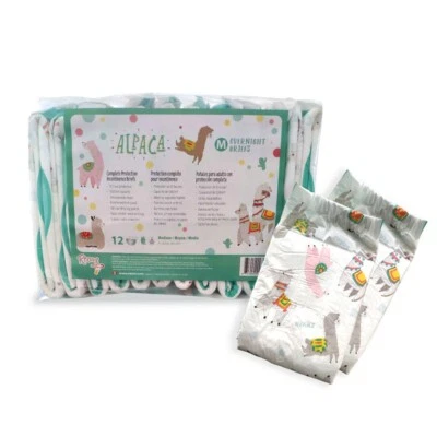 (2) Samples of Rearz Alpacas Breifs Adult Diapers 8500ML Size Medium 30-40" ABDL