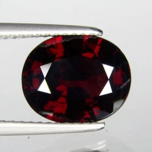 3.90Cts GENUINE OVAL SHAPE NATURAL ALMANDINE GARNET LOOSE GEMSTONE - Picture 1 of 3