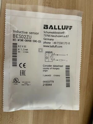 1 PIEZA NUEVA BALLUFF BES M12ME-GNX40B-S04G-EEX Envío Gratis Foto 1 de 4