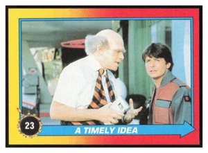 1989 Topps Back to the Future Part II - #23 A Timely Idea - - Bild 1 von 2