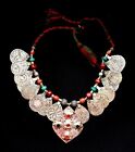 Morocco ? Berber silver necklace, amazonite, agate and genuine coral beads