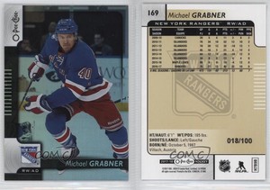 2017-18 O-Pee-Chee Black Rainbow Foil /100 Michael Grabner #169