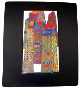 Friedensreich Hundertwasser. Lithography. Bleeding Houses, 1976, Austria. - Picture 1 of 5