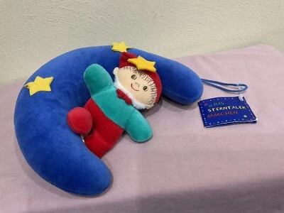 STERNTALER PLUSH BLUE MOON INFANT LULLABY SOOTHER W/PULL STRING, GERMANY, NWT - Image 1 of 4