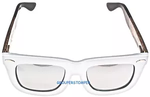 Occhiali da sole Silvano nuovi autentici moda montatura composita con braccia in legno naturale - Foto 1 di 5