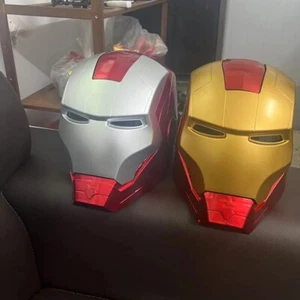 Iron Man 1:1 Cosplay Helm Marvel Avengers tragbar LED Licht Ironman Maske Neu - Bild 1 von 6