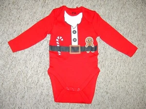 Baby Strampler, Größe 62 (2-3 Monate), Rot, Weihnachten, NEU ! - Bild 1 von 2