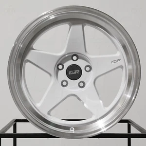 4-New 18" ESR CR5 Wheels 18x9.5/18x10.5 5x114.3 35/30 White Staggered Rims 72.56 - Picture 1 of 6