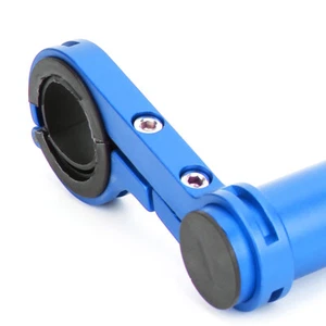 (blue Double BracketBicycle Handlebar Extension Frame Extend Bracket Bike L HB - Picture 1 of 12