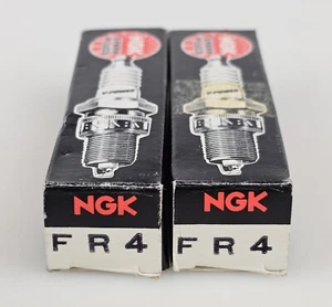 Lot/Set of 2 NGK FR4 V-Power Spark Plugs Vintage NOS New - Bild 1 von 6