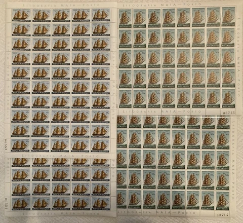 Mozambique Wholesale Sheet Lot, $2308 Cat. Value, 1550 Stamps, issued 1961-1972 Cover